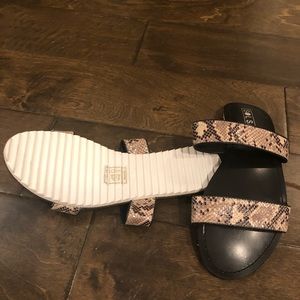 Sol Sana snake print sandals. NWOT